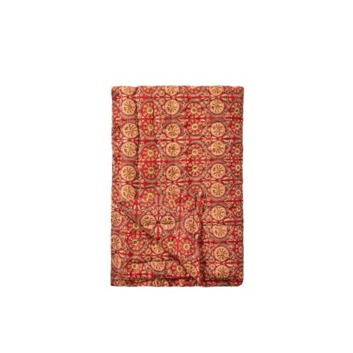 IB Laursen Quilt Bella rot m/erdtonigem Muster B: 130 L: 170 von IB Laursen