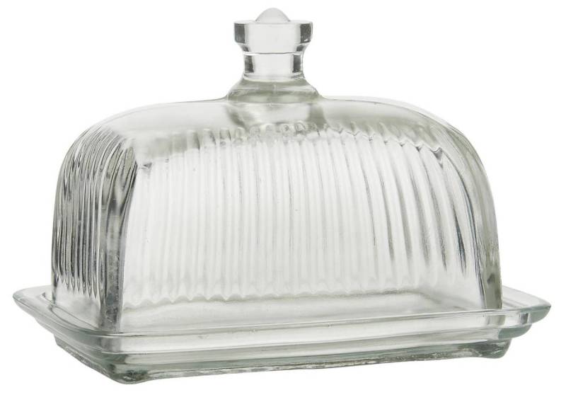 Ib Laursen Butterdose Butterbox Glasglocke mit Rillen Ib Laursen Butterdose Butterbox Glasglocke mit Rillen von IB Laursen