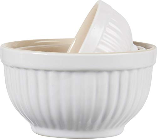 Ib Laursen - Schalensatz 3 teilig - mini - Mynte - Pure White - Weiß - Keramik von IB Laursen