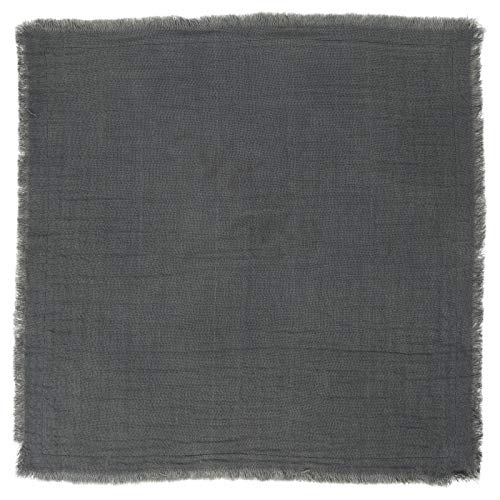 Ib Laursen - Serviette, Stoffserviette - Baumwolle - doppelt gewebt - dunkelgrau - 40 x 40 cm von IB Laursen