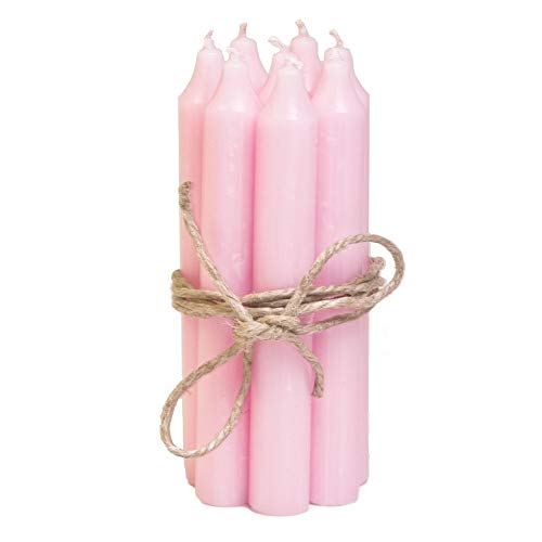 Stielreich Stabkerzen Set klein rosa (8 Stück), für Feier / Haushalt / Dekoration von IB Laursen