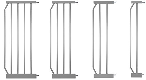 IB-Style - Verlängerungen/Erweiterungen/Zubehör für Tür- und Treppenschutzgitter BERRIN KAYA MIKA Silbermatt | 4 Längen | 10cm von ib style