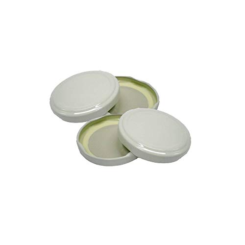 Deckel Verschlüsse für Einmachgläser Packung 100 weiße Deckel Durchmesser 53 mm Deckel 1. Wahl von IB