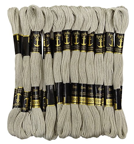 ANCHOR 25 x Stranded Baumwollkreuz-Heftung Hand Stickgarn Floss Skeins-Off-White ANCHOR 25 x Stranded Baumwollkreuz-Heftung Hand Stickgarn Floss Skeins-Off-White von IBA Indianbeautifulart