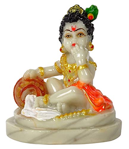 IBA Indianbeautifulart Herr Krishna Handgefertigte Poly Marmor Statue 10 cm Idol Fur Auto Armaturenbrett Figuren Burotischdekoration IBA Indianbeautifulart Herr Krishna Handgefertigte Poly Marmor Statue 10 cm Idol Fur Auto Armaturenbrett Figuren Burotischdekoration von IBA Indianbeautifulart