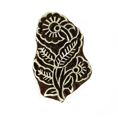 IBA Indianbeautifulart Wooden Textile Stamps Holzdruckblock Floral Stamp Block IBA Indianbeautifulart Wooden Textile Stamps Holzdruckblock Floral Stamp Block von IBA Indianbeautifulart