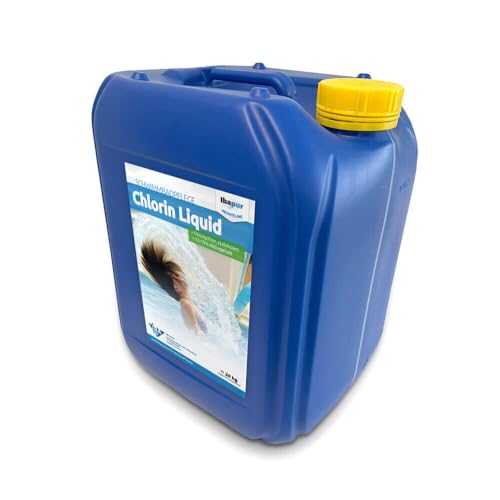 IBA 20 kg Chlorin Liquid Flüssigchlor stabilisiert 13% Aktivchlor Pool Chlor DIN von IBA