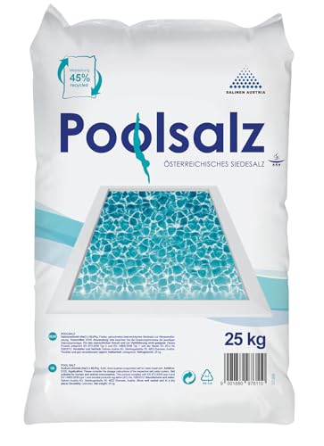 Salinen Austria 25 kg Poolsalz Siedesalz Pool Chlorgenerator Salzwasser Elektrolyse von IBA