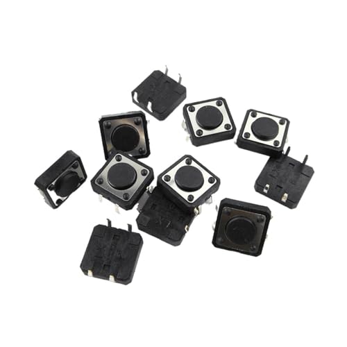 10 Stück/Los 12 x 12 x 4,3 mm Schalter Kupferstift Druckschalter 12 x 12 x 4,3 mm kleiner Schalter(Green) von IBADFPLG