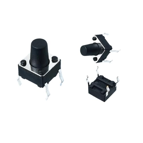 10 Stück/Los 6 mm x 8,7 mm kleiner Druckknopfschalter 4-poliger Kopf Lichtschalter Zubehör 6 x 6 x 8,7 mm Kupferfüße 10 Stück/Los 6 mm x 8,7 mm kleiner Druckknopfschalter 4-poliger Kopf Lichtschalter Zubehör 6 x 6 x 8,7 mm Kupferfüße von IBADFPLG