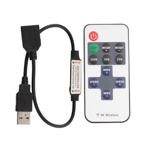 1PCS/1SET DC 5V USB LED Licht Streifen RGB Bluetooth Fernbedienung Infrarot Fernbedienung control LED Licht Streifen Hause Dekoration(11Key Singe Color) von IBADFPLG