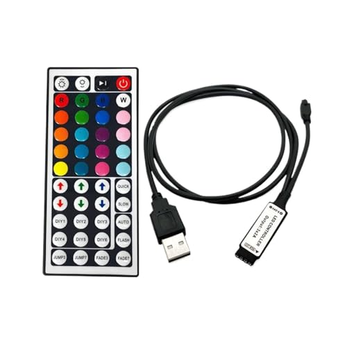 1PCS/1SET DC 5V USB LED Licht Streifen RGB Bluetooth Fernbedienung Infrarot Fernbedienung control LED Licht Streifen Hause Dekoration(44Key IR Controller) von IBADFPLG