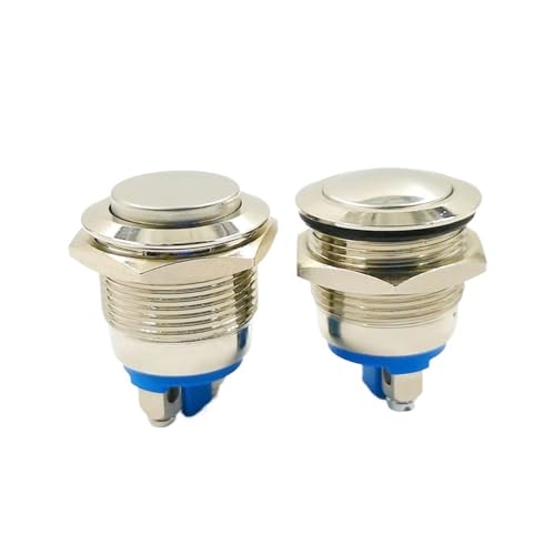 1PCS 19mm runde metall taste wasserdicht reset schalter schraube fuß türklingel auto modifikation schalter(GPY19 1PC) von IBADFPLG