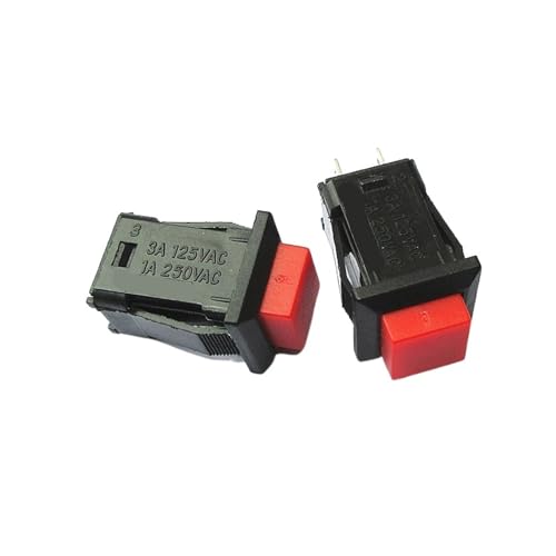 1PCS DS-429A DS-429B quadratischer Tastenschalter mit Schloss-Selbst-Reset-Schalter 1PC(DS-429A Red Lock) von IBADFPLG