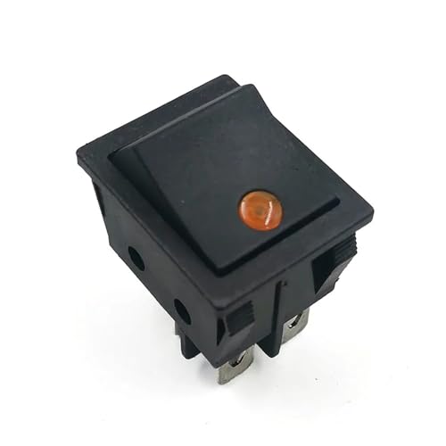 1PCS KCD4 rocker schalter 250V 30A vierbeinigen cat-eye boot taste schalter AUF/OFF 4-pin wasserpumpe laufband netzteil komponente(4Pins Yellow -1PC) von IBADFPLG