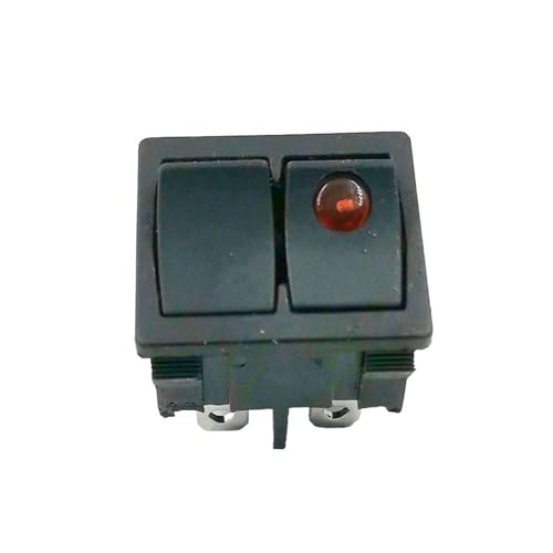 1PCS KCD5 dual power rocker schalter 2 modus 5-pin reset katze auge rot licht kupfer zweireihig rocker boot schalter(24215P x1PC) von IBADFPLG