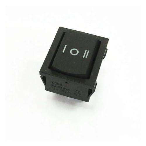 1PCS KCD5 rocker schalter schwarz 6-pin 3 modell kabel netzschalter 21 * 24MM 6A250V von IBADFPLG