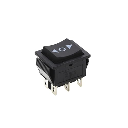 1PCS selbstsichernder KCD4 Wippschalter Netzschalter 3-Position 6-polig mit Licht 15A 250VAC/20A 125VAC 32 * 25mm(M) von IBADFPLG