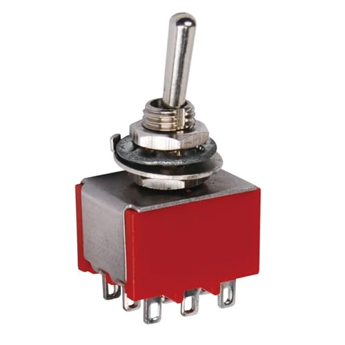 2 Stück MTS-302 kleiner Kippschalter mit wasserdichter Kappe 2 Stück MTS-302 kleiner Kippschalter mit wasserdichter Kappe von IBADFPLG