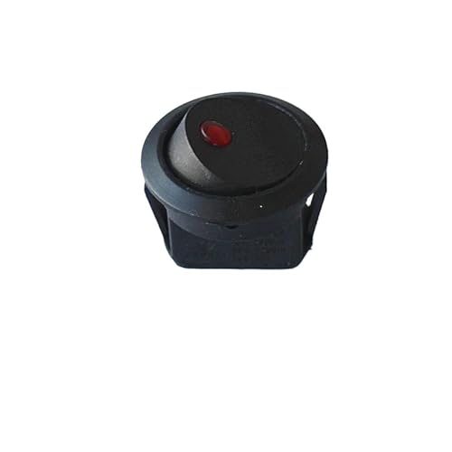 3PCS 12V Red Eye modifizierter Auto-Netzschalter 6A 250V runder Wippschalter von IBADFPLG