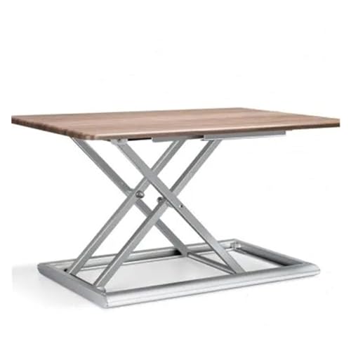 IBADFPLG ID-30 Aluminium, einfache Höhenverstellung, Sitz-Steh-Schreibtischlift, faltbarer Laptop-Schreibtisch, Monitorständer mit Tastaturablage(12.5*32mm) von IBADFPLG