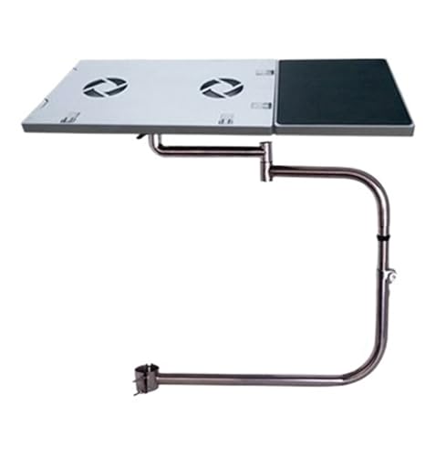 IBADFPLG Vollbeweglicher Stuhl-Clip-Tastaturständer, Laptop-Schreibtisch, Mauspad, Laptopständer mit Lüfter(SJB920-150A) von IBADFPLG