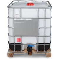 IBC Recobulk, Gefahrgut-Ausführung, Holz-Palette, 1.000 Liter, Öffnung NW150, Auslauf NW80 von Denios