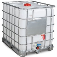 IBC Recobulk, Gefahrgut-Ausführung, Stahlkufen, 1.000 Liter, Öffnung NW150, Auslauf NW50 von Denios