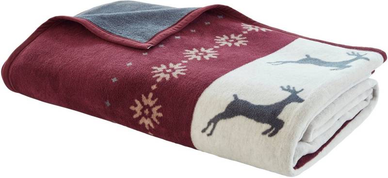 IBENA Bettüberwurf Jacquard Bettüberwurf Lugano, im winterlichen Design IBENA Bettüberwurf Jacquard Bettüberwurf Lugano, im winterlichen Design von IBENA