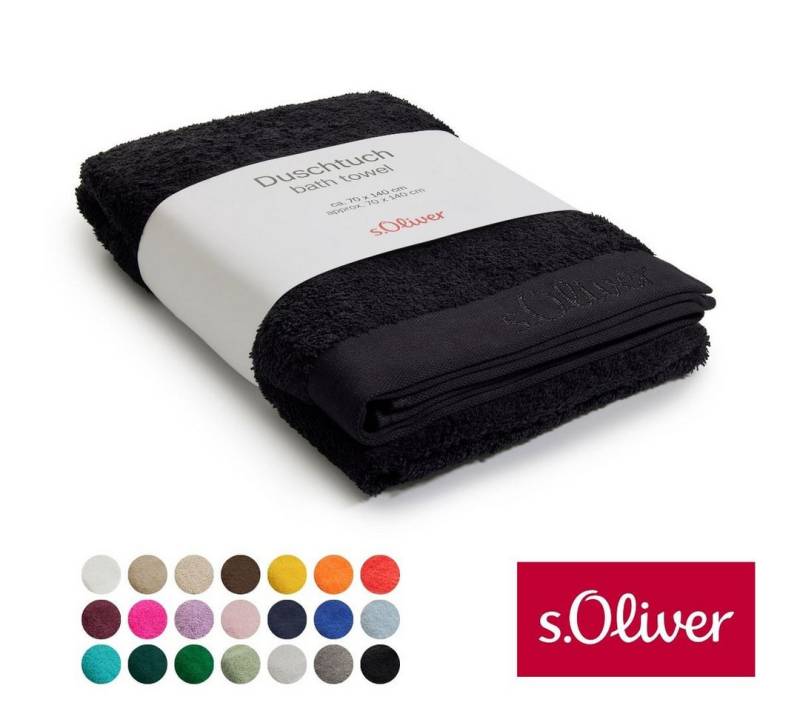 s.Oliver Duschtuch s.Oliver, Premium Qualität, 600 gr/m², auch als Sets erhältlich, Walkfrottier (1-St), große Farbauswahl, auch als Handtuch, Waschhandschuh, Gästetuch von s.Oliver