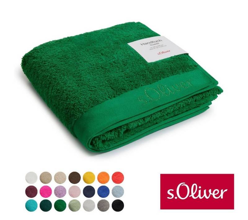 s.Oliver Handtuch s.Oliver, Premium Qualität, 600 gr/m², auch als Sets erhältlich, Walkfrottier (1-St), große Farbauswahl, auch als Duschtuch, Waschhandschuh, Gästetuch von s.Oliver