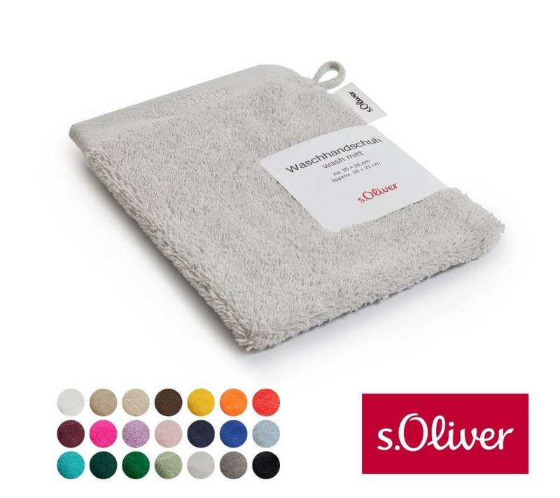 s.Oliver Waschhandschuh s.Oliver, Premium Qualität, 600 gr/m², auch als Sets erhältlich, Walkfrottier (1-St), große Farbauswahl, auch als Duschtuch, Handtuch, Gästetuch von s.Oliver