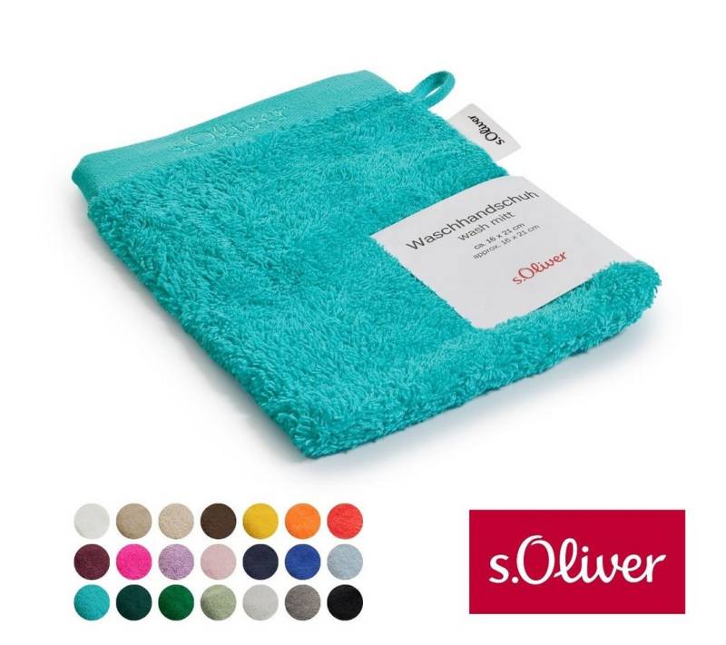 s.Oliver Waschhandschuh s.Oliver, Premium Qualität, 600 gr/m², auch als Sets erhältlich, Walkfrottier (1-St), große Farbauswahl, auch als Duschtuch, Handtuch, Gästetuch von s.Oliver