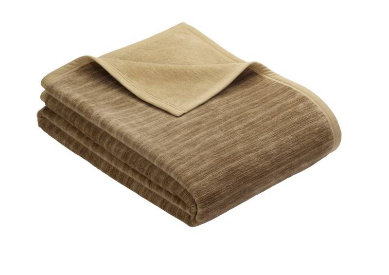 Wohndecke IBENA Wohndecke JACQUARD FANO BL 150x200 cm gelb Decke Kuscheldecke, IBENA von IBENA
