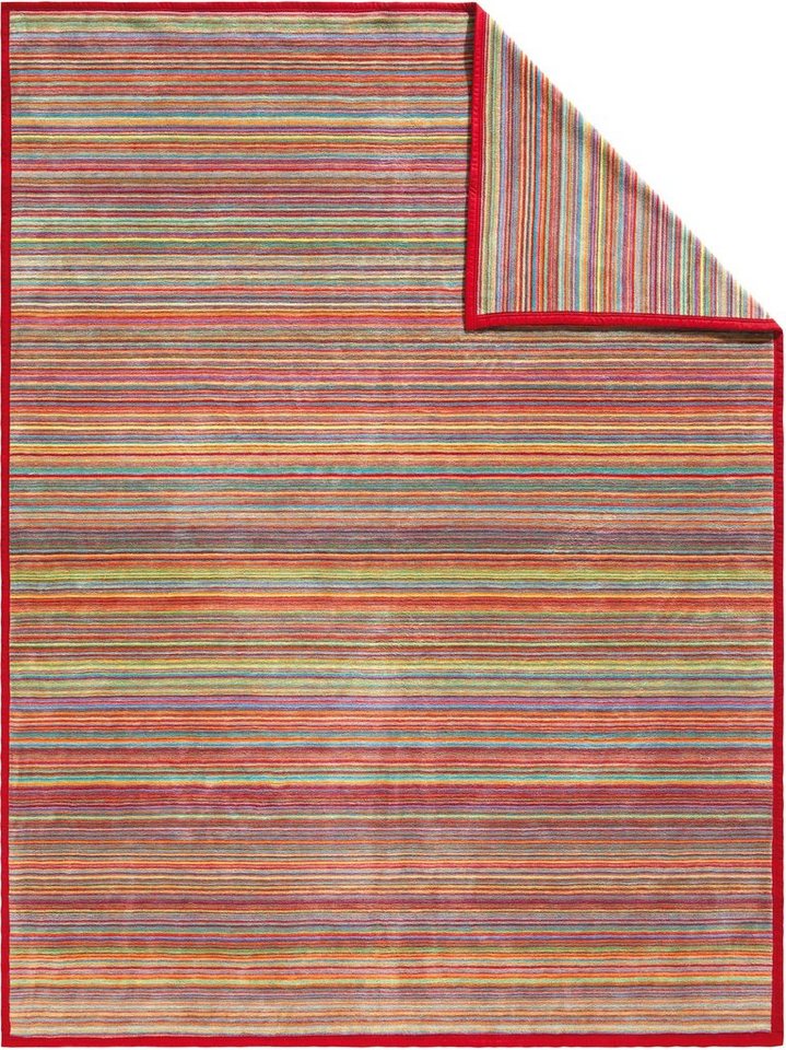 Wohndecke Jacquard Decke Malang, IBENA, mit filigranen Streifen von IBENA