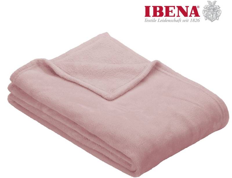 Wohndecke Uni Fleecedecke Olbia, IBENA, einfarbig schick, Kuscheldecke von IBENA