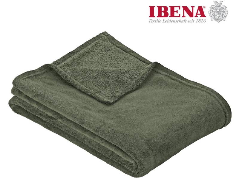 Wohndecke Uni Fleecedecke Olbia, IBENA, einfarbig schick, Kuscheldecke von IBENA