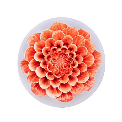 Fondant Formen 2 Stück Dahlie Rose Sonne Blume Pflanze Blume Blüte Modellierung Silikonform Tropfen Kleber Gips Ornament Dekoration von IBEV