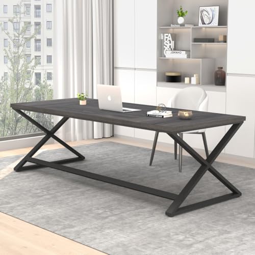 IBF 70 Zoll großen Schreibtisch Langen Computertisch, Industriequalität Home Office Schreibtisch für Schlafzimmer, Holz Metall Computer Gaming Workstation Computertisch, dunkelgrau Eiche IBF 70 Zoll großen Schreibtisch Langen Computertisch, Industriequalität Home Office Schreibtisch für Schlafzimmer, Holz Metall Computer Gaming Workstation Computertisch, dunkelgrau Eiche von IBF