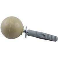 Ibfm - Türpuffer Kugelform Wandpuffer mit Dübel und Schrauben Kunststoff beige von IBFM