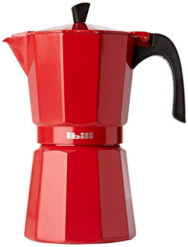 IBILI - Express-Kaffeekocher Bahia Roja, 9 Tassen, 450 ml, Aluminium, Rot IBILI - Express-Kaffeekocher Bahia Roja, 9 Tassen, 450 ml, Aluminium, Rot von IBILI