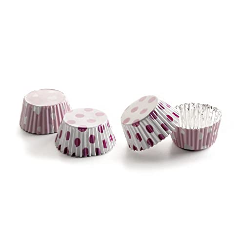 IBILI 737700 CAPSULAS BOMBON CHOCOLATINAS 36 PC, Stainless Steel, rosa/weiß, 3 x 3 x 1.5 cm, Einheiten von IBILI