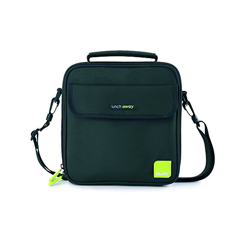 Ibili 753450 Lunch Away Green, Polyester + Silikon + Kunststoff, schwarz, 22 x 22 x 12 cm von IBILI