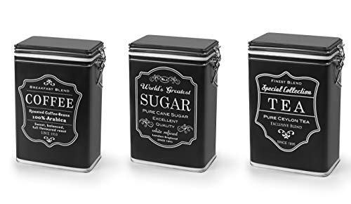 IBILI Bote Con CIERRE Black Tea, Stainless Steel, schwarz, 12x8x19 cm IBILI Bote Con CIERRE Black Tea, Stainless Steel, schwarz, 12x8x19 cm von IBILI