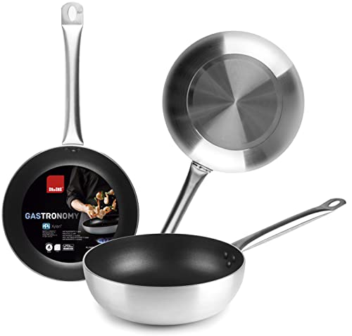 IBILI - Bratpfanne Gastronomy, 28 cm, Aluminium, Anti-Haft-Beschichtung Xylan, speziell für Gasherde von IBILI