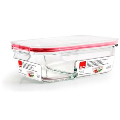 IBILI CONTENEDOR DE VIDRIO Rectangular 400 ML, Stainless Steel, Silber/schwarz IBILI CONTENEDOR DE VIDRIO Rectangular 400 ML, Stainless Steel, Silber/schwarz von IBILI