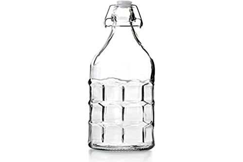 IBILI - Flasche, 1 Liter, Glas, wiederverwendbar, zufälliges Modell von IBILI