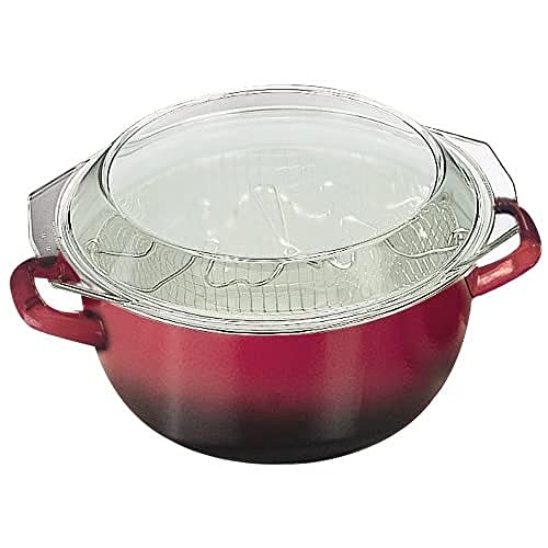 IBILI FREIDORA VOLCAN Con CESTILLO+TAPA 24 CMS, Stainless Steel, rot/transparent/Silber, 24 cm, 3-Einheiten IBILI FREIDORA VOLCAN Con CESTILLO+TAPA 24 CMS, Stainless Steel, rot/transparent/Silber, 24 cm, 3-Einheiten von IBILI