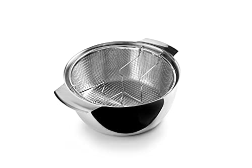 IBILI - Induktionsfritteuse mit Korb, 24 cm, Edelstahl, Für Induktion geeignet von IBILI