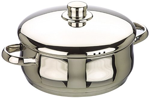 IBILI CACEROLA Con TAPA INOX Oslo 22 CMS, Stainless Steel, Silber, 22 cm, 2-Einheiten von IBILI